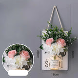 Scandinavian Style Hand - Painted Artificial Flower Wall Decor by Julia M - Julia M LifeStyles