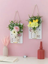 Scandinavian Style Hand - Painted Artificial Flower Wall Decor by Julia M - Julia M LifeStyles