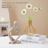 Scandinavian Style Hand - Painted Artificial Flower Wall Decor by Julia M - Julia M LifeStyles