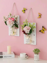 Scandinavian Style Hand - Painted Artificial Flower Wall Decor by Julia M - Julia M LifeStyles