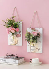 Scandinavian Style Hand - Painted Artificial Flower Wall Decor by Julia M - Julia M LifeStyles