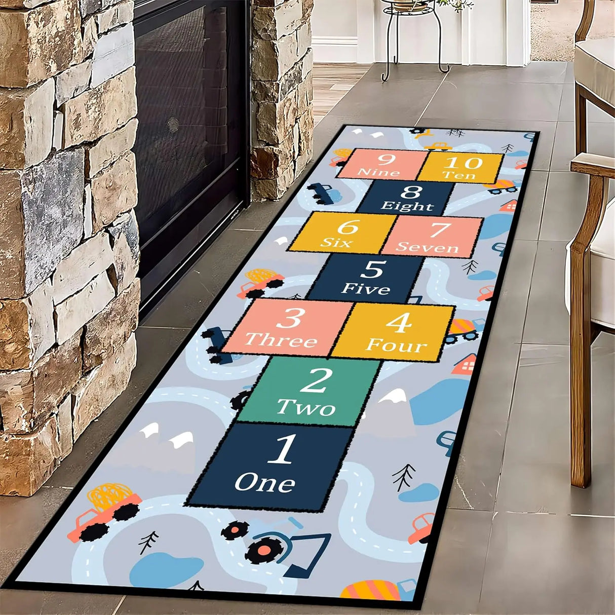 Cartoon Runner Rug for Kids - VIKAMAC