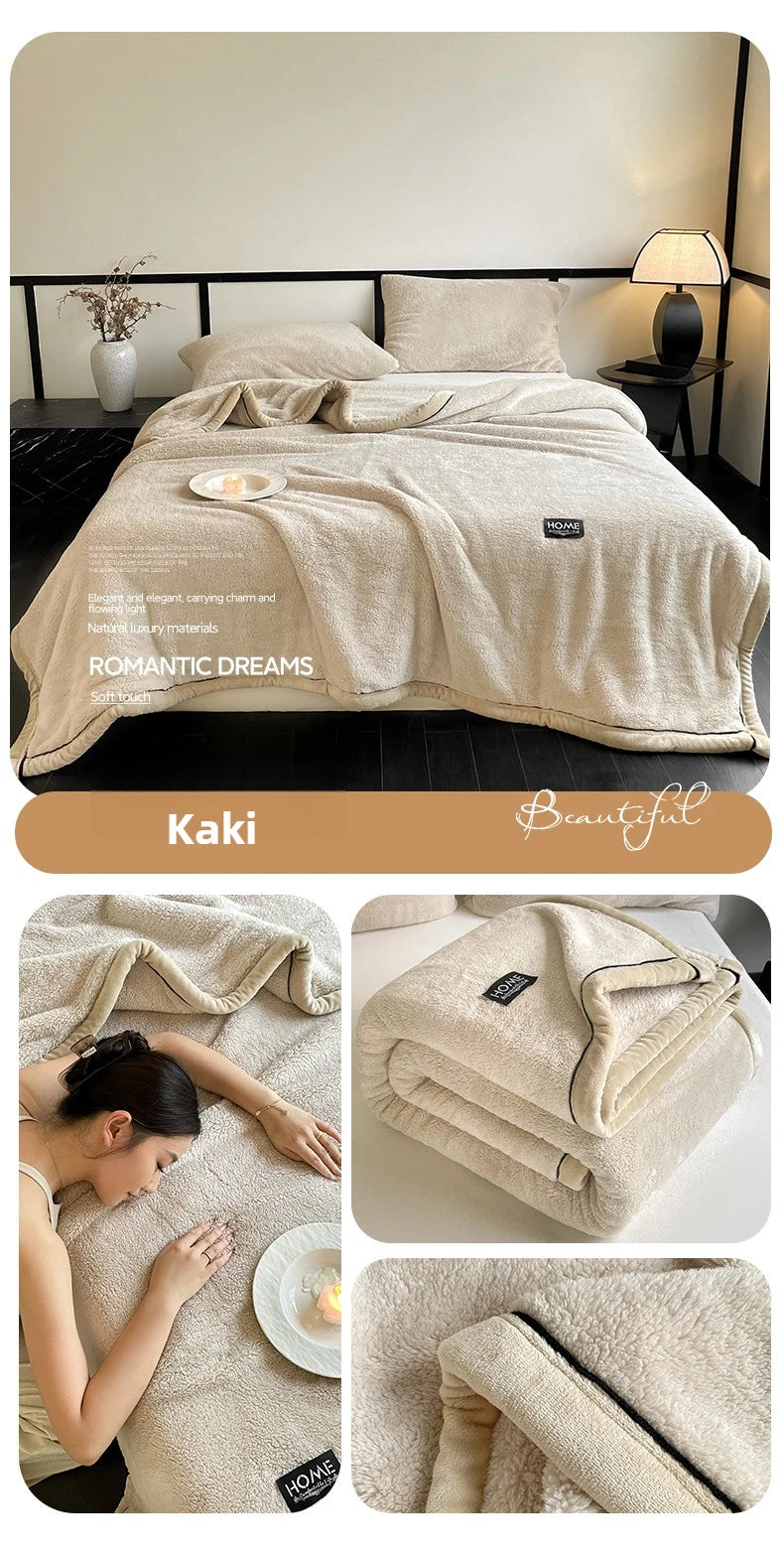 Plush Warm Winter Blanket A Grade Coral Fleece Flannel Soft Thick Bed Blankets for Sofa Single Double Couple Furry Bedspread Julia M LifeStyles