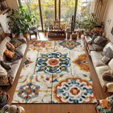 Vintage Bohemian Easy Care Foldable Door Bathroom Floor Mat