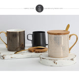 Florence Exquisite European-Style Bone China Mug with Lid and Spoon Julia M LifeStyles