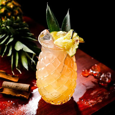 Pineapple Shaped Cocktail Glasses Set