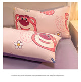 Pure Cotton Brushed Milk Fiber Duvet Cover Set - Kids Cartoon Bedding - Julia M LifeStyles