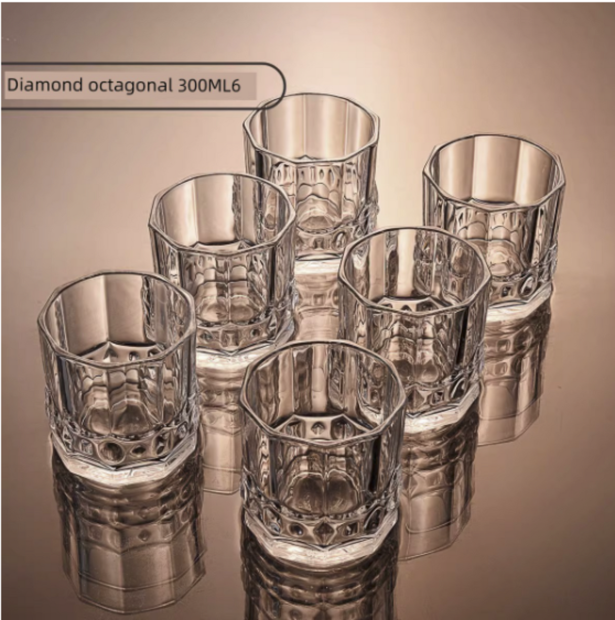 Crystal Whiskey Glass Set of 6 (201-300mL)