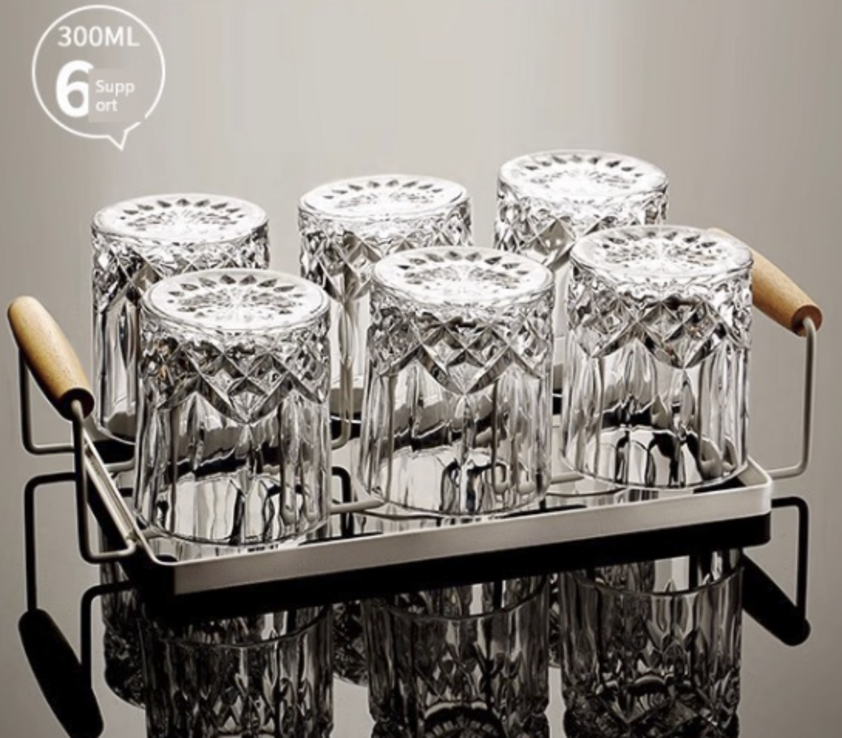 Crystal Whiskey Glass Set of 6 (201-300mL)