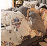 Antarctic People Luxe Winter Lambskin Quilt - Thickened Milk Fiber Duvet for Ultimate Comfort Julia M Home & Kitchen
