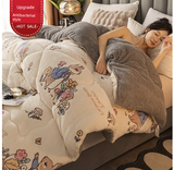 Antarctic People Luxe Winter Lambskin Quilt - Thickened Milk Fiber Duvet for Ultimate Comfort Julia M Home & Kitchen