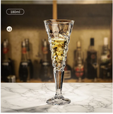 Cocktail Glass Lead-Free Crystal Bar Wine Glass Stemware Unique Champagne Glass For Sweet Wine And Drinks
