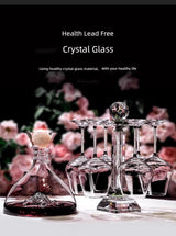 Lux Iceberg Falls Crystal Glass Wine Decanter & Filter Julia M LifeStyles