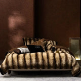 Faux Fur Duvet Cover Set with Sheet, Queen & King