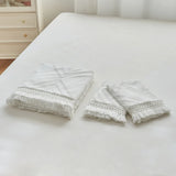 Bohemia Wavy Cut Flowers with Tassel Duvet Cover Set Single Double Boho Bedding Set Queen Soft Grace Quilt Cover and Pillowcases