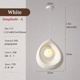 Pendant Lights Japanese Wabi Sabi Minimalist Bedroom Kitchen Island G9  LED Chandeliers Living Room Hanging Lamps