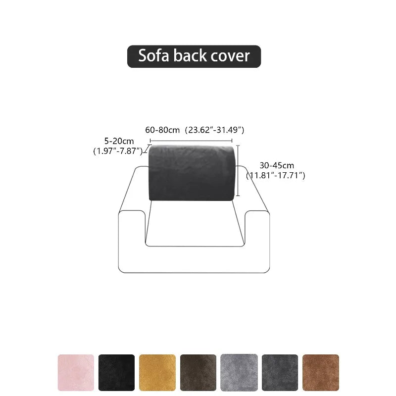 Thickened Elastic Silver Fox Fleece Sofa Cover