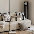 Modern simple black and white pillow cover living room sofa high-end backrest model room leopard jacquard cushion cover Julia M LifeStyles