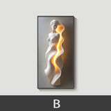 Lumière Entrance Wall Art | Illuminated Abstract Canvas
