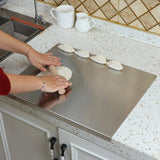 Stainless Steel Cutting Board with Lip - Versatile Kitchen Essential