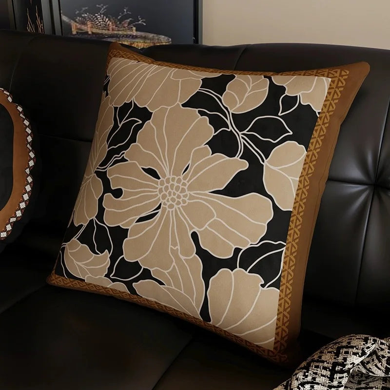 Nordic Vintage Series 45x45cm Pillows Case Living Room Sofa High-end Decoration Balcony Bay Window Office Seat Back Cushion