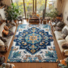 Moroccan Retro Style Bathroom and Living Room Floor Mat
