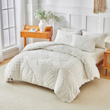 New Monstera Leaves Tufted Duvet Cover Set Single Double Bedding Set King Soft Comfortable Durable Quilt Cover and Pillowcases
