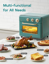 [21 QT& 6-in-1] Toaster Oven & Air Fryer, Compact Toaster Ovens Countertop with 5 Slices 1500W Rapid Heat Air Fryer Toaster Oven Julia M LifeStyles