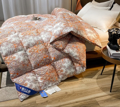 Italy Import Silk Duvet 95 White Goose down Quilt Winter Quilt Thickened Heattech Mute Floor Heating Air-Conditioning Quilt Julia M LifeStyles