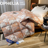 Italy Import Silk Duvet 95 White Goose down Quilt Winter Quilt Thickened Mute Floor Heating Air-Conditioning Quilt Julia M Home & Kitchen