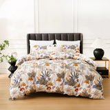 Boho White Paisley Floral Duvet Cover Twin Bohemian Exotic Flower Bedding Set Reversible Red Comforter Cover for Girl Women Room Julia M LifeStyles