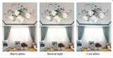 Romantic Rose Flower Ceiling Lamp - Pastoral Style Chandelier
