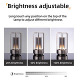 LED Table Lamp plastic bedroom bedside desk lamp rechargeable touch dimming desk lamp dining table decorative table lamp Julia M LifeStyles