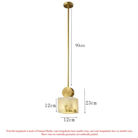 Nordic Marble+ Copper Pendant Lights LED Hanging Lamp Fixtures Bedroom Bedside Dining Room Indoor Lighting Lustres Luminaires G9 Julia M LifeStyles