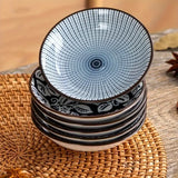 6Pcs Creative Ceramic Snack Plates Set