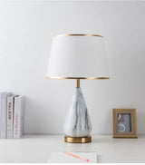 Metal Bedroom Bedside Lamp Modern Simple Cloth Cover Decorative Desk Lamp Nordic Hotel Living Room Office Reading Lamp