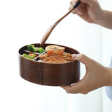 Lunch Box Picnic Japanese Bento for School Kids Dinnerware Set Round Square