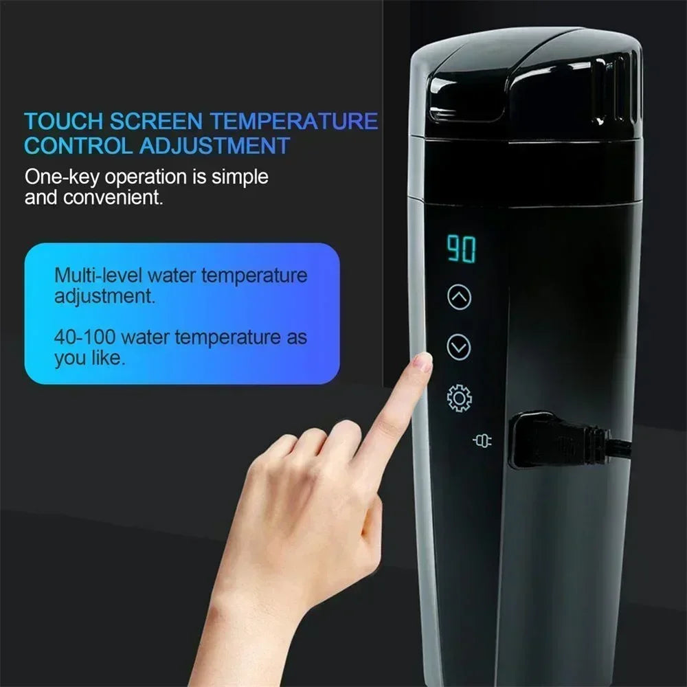 Smart Stainless Steel Car Heating Mug with Temperature Control - 400ML