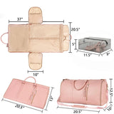 2in1 Convertible Garment Bag Foldable Suit Storage Bag Large Capacity Travel Duffle Bag Waterproof Tote Fitness Gym Bag - Julia M LifeStyles