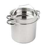 8 Qt Multipot Set 4-Piece Stainless Steel Cookware for Ultimate Kitchen Convenience Julia M LifeStyles