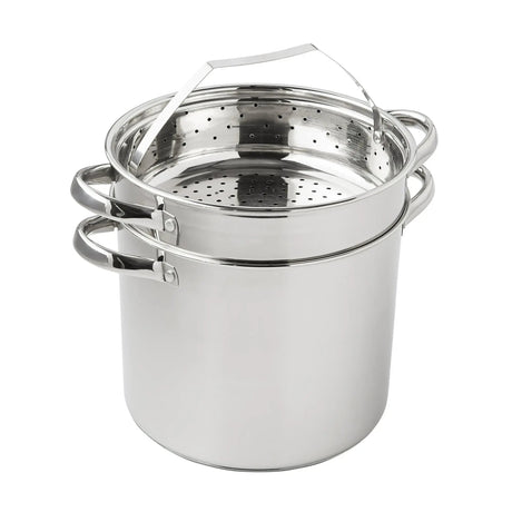 8 Qt Multipot Set 4-Piece Stainless Steel Cookware for Ultimate Kitchen Convenience Julia M LifeStyles