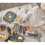 Lunch Box Picnic Japanese Bento for School Kids Dinnerware Set Round Square