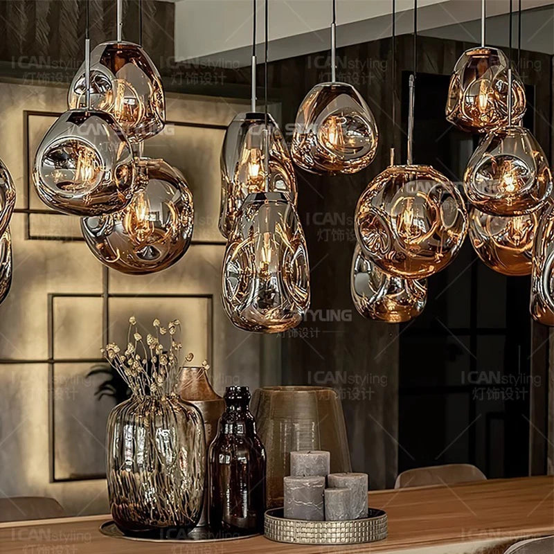 Modern Home Decor LED Lights Pendant Light Lamps for Living Room Chandeliers for Bedroom Hanging Light Indoor Lighting