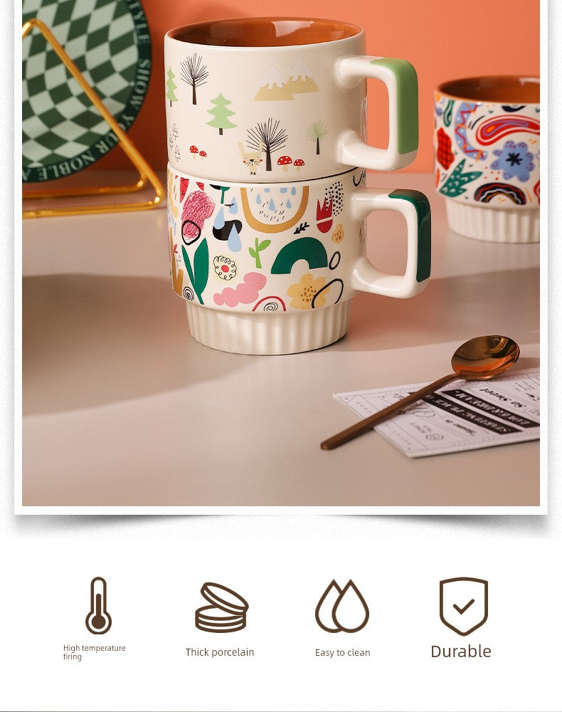 Elegant Bear Valley Ins Style Ceramic Mug