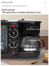 Breakfast Machine Multi-Functional For Home Bread Maker Three-in-One Electric Oven Sandwich Machine Toaster Cross-Border Overseas Same Style Julia M Home & Kitchen