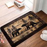 Rustic Bear Pattern Welcome Mat - Anti-Slip Carpet for Every Room