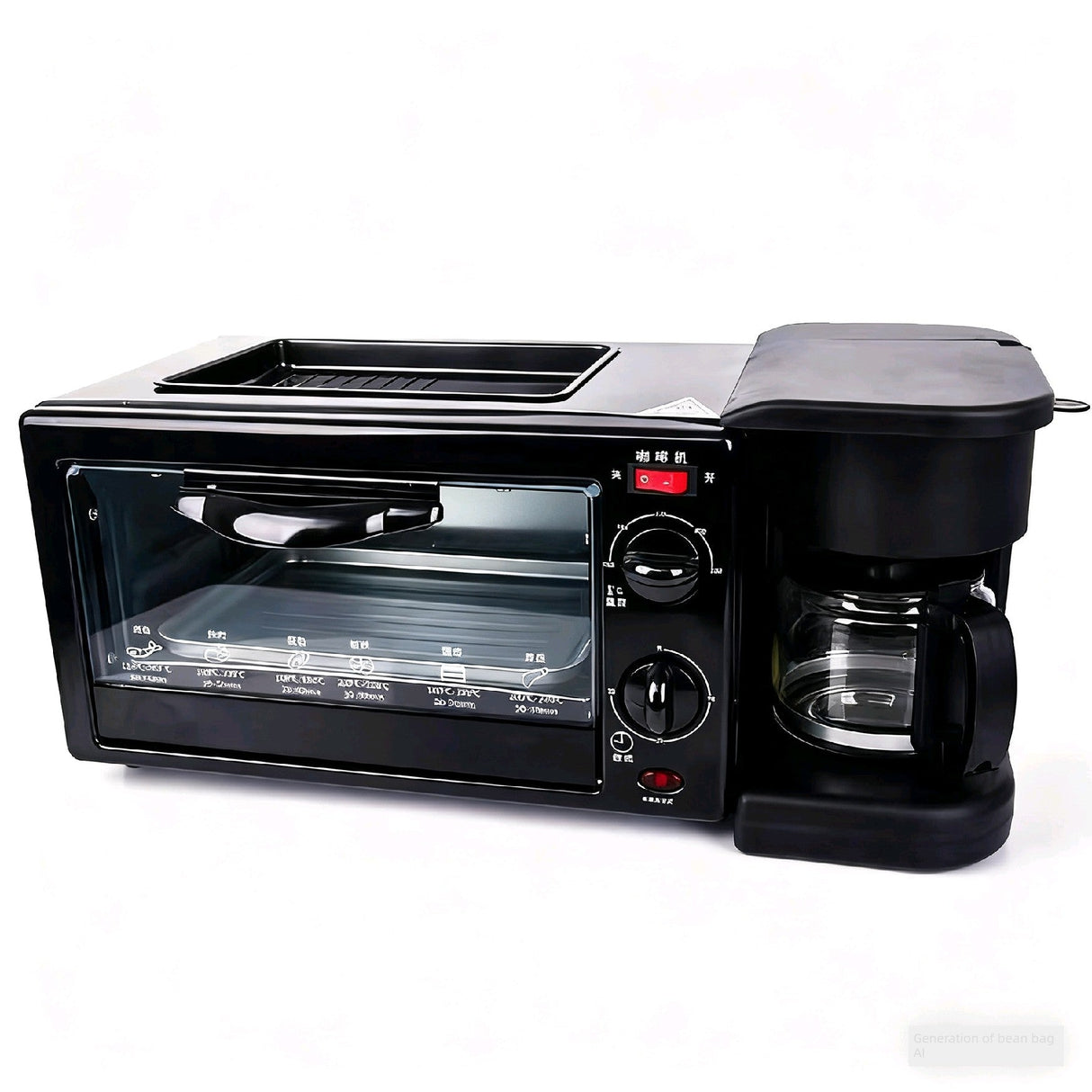 Breakfast Machine Multi-Functional For Home Bread Maker Three-in-One Electric Oven Sandwich Machine Toaster Cross-Border Overseas Same Style Julia M Home & Kitchen