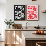 "Colourful Kitchen Quote Canvas Print"