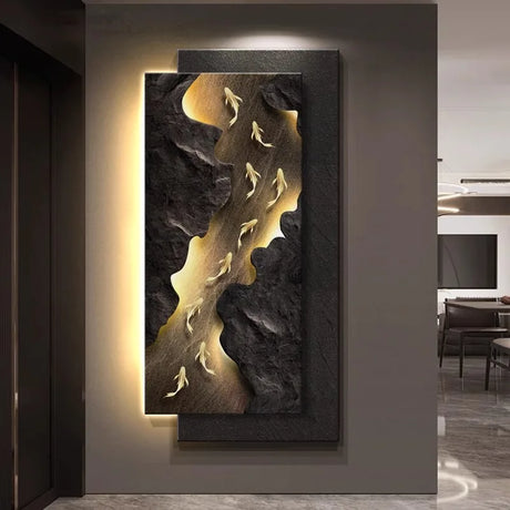 Koi Fish LED Light Wall Lamp