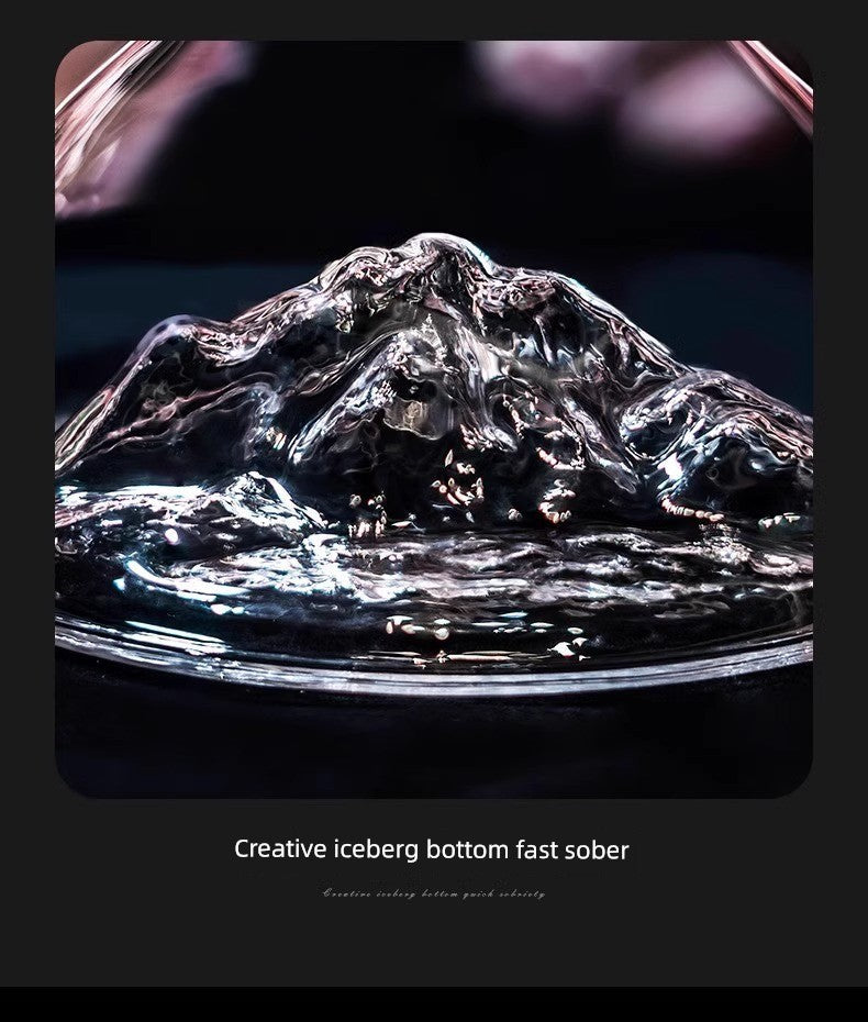 Lux Iceberg Falls Crystal Glass Wine Decanter & Filter Julia M LifeStyles